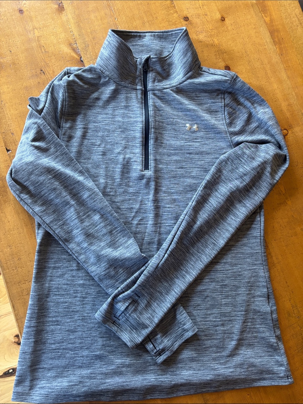 Under Armour Heather Gray 1/4 Zip Pullover